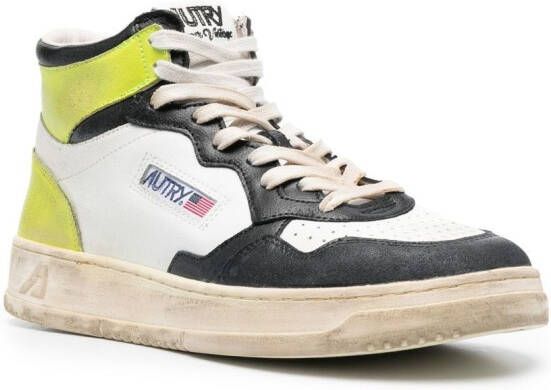 Autry colour-block high-top sneakers White