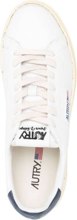 Autry colour-block panelled sneakers White