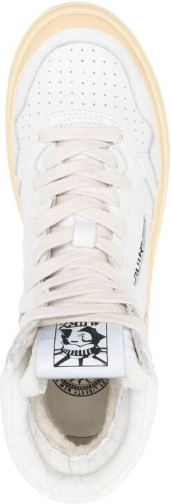 Autry Dallas leather high-top sneakers White