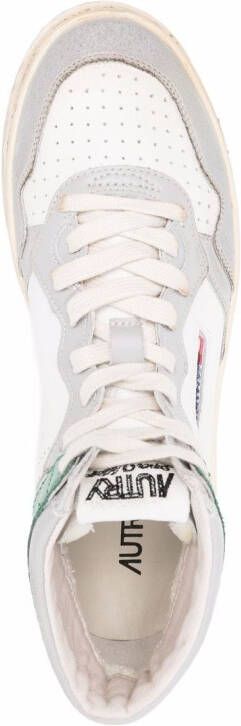 Autry distressed-effect high-top sneakers White