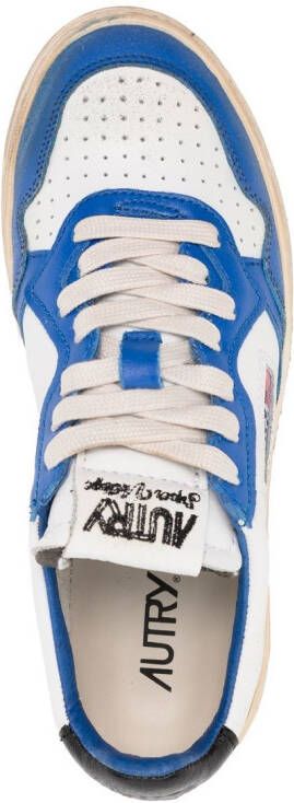 Autry distressed-effect low-top sneakers Blue