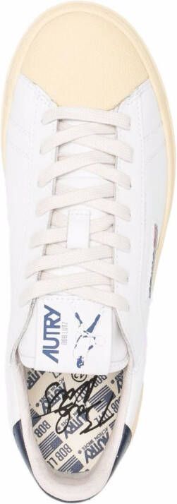Autry embroidered-logo low-top sneakers White