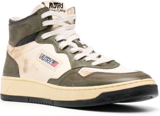 Autry hi-top leather sneakers Green