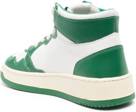 Autry high-top lace-up leather sneakers White