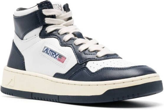Autry high-top lace-up sneakers White