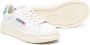 Autry Kids Dallas logo-patch leather sneakers White - Thumbnail 2