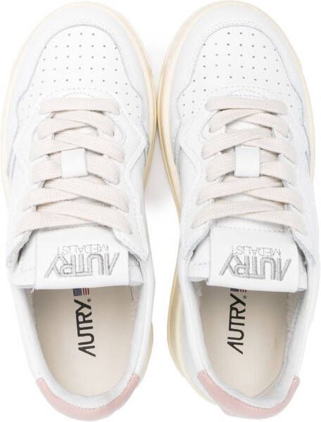 Autry Kids low-top leather sneakers White