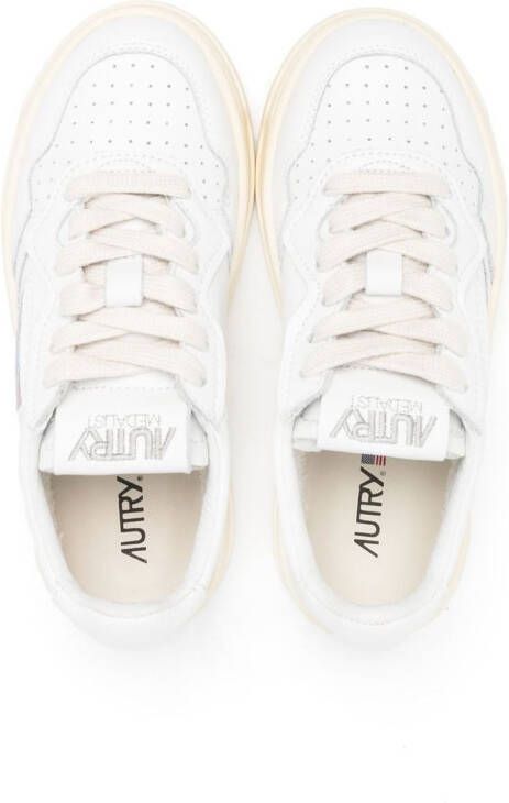 Autry Kids perforated-detailing low-top sneakers White