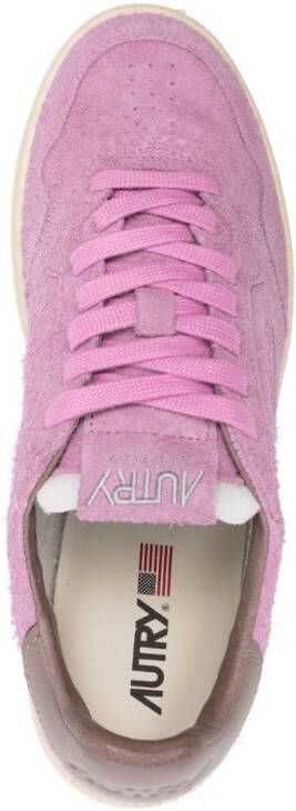 Autry lace-up suede sneakers Purple