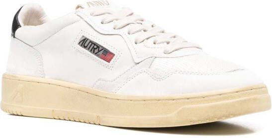 Autry leather plow-top sneakers White