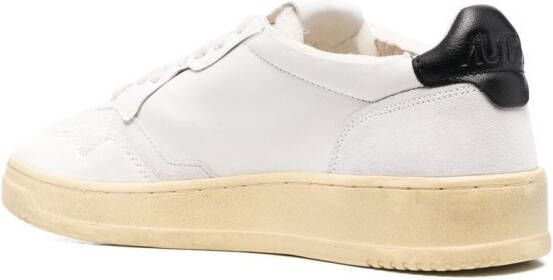 Autry leather plow-top sneakers White