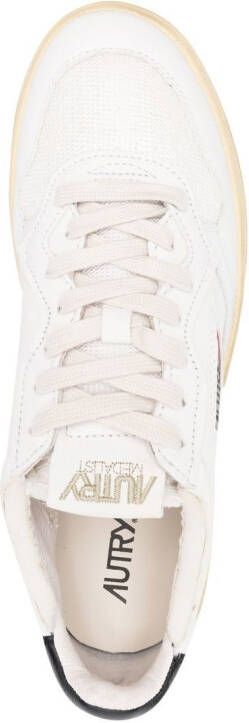 Autry leather plow-top sneakers White