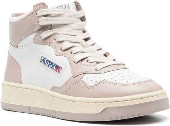 Autry logo-patch high-top sneakers White