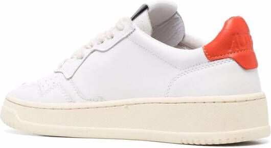 Autry logo-patch lace-up sneakers White