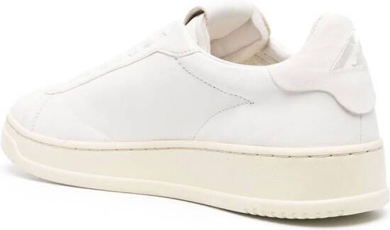 Autry logo-patch lace-up sneakers White