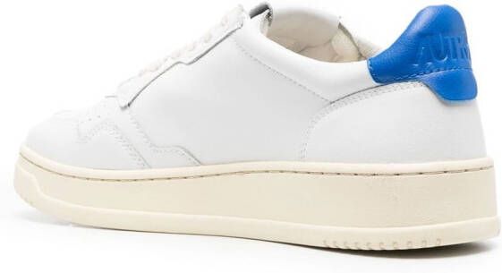 Autry logo-patch leather sneakers White