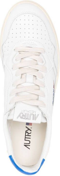 Autry logo-patch leather sneakers White