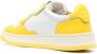 Autry logo-patch leather sneakers Yellow - Thumbnail 3