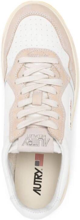 Autry Medalist colour-block suede sneakers White