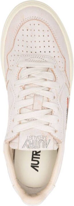 Autry Medalist distressed sneakers Neutrals