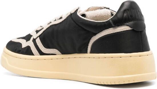 Autry Medalist lace-up leather sneakers Black