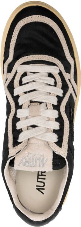 Autry Medalist lace-up leather sneakers Black