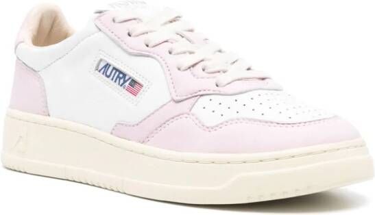 Autry Medalist leather sneakers Pink