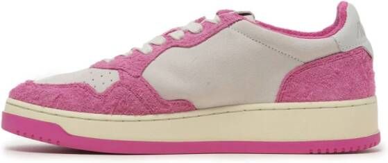Autry Medalist Low suede sneakers Pink
