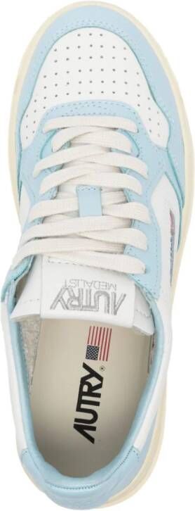 Autry Medalist panelled leather sneakers Blue