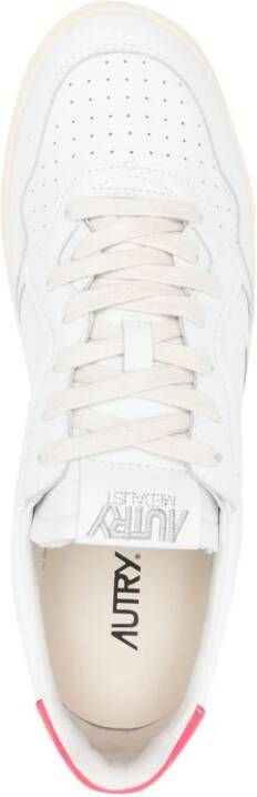 Autry Medalist panelled leather sneakers White