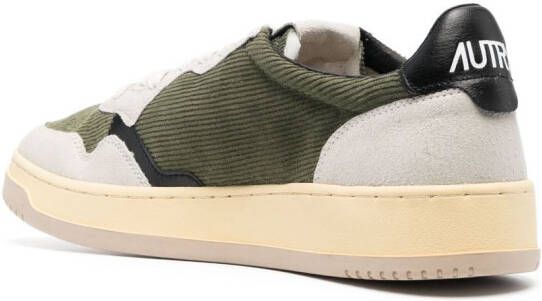 Autry Medalist panelled low-top sneakers Green