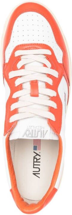 Autry Medalist panelled low-top sneakers White