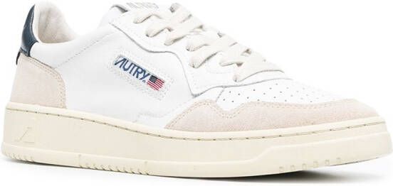 Autry Medalist suede-panel sneakers White