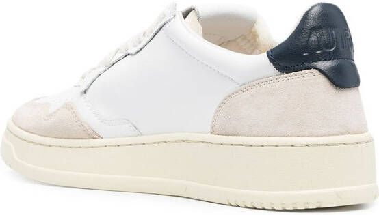 Autry Medalist suede-panel sneakers White