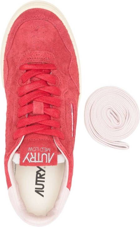 Autry Medalist suede sneakers Red