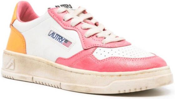 Autry Medalist Supervintage lace-up sneakers Pink
