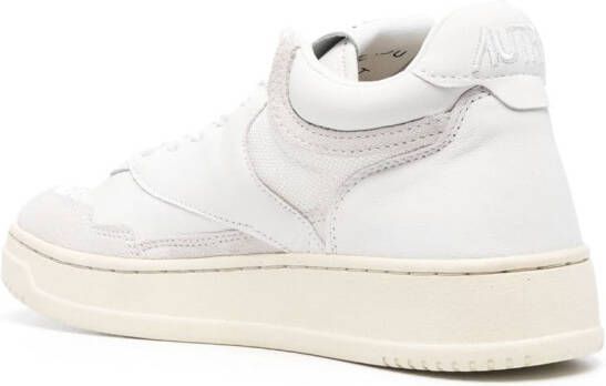 Autry Open high-top leather sneakers White