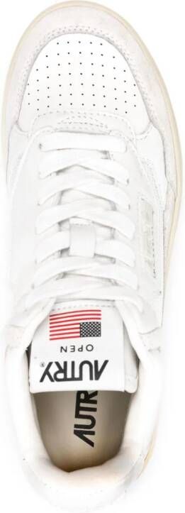 Autry Open leather sneakers White
