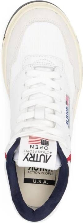 Autry Open Mid lace-up sneakers White