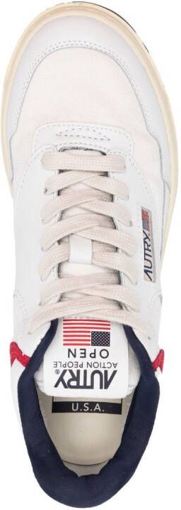 Autry Open Mid lace-up sneakers White