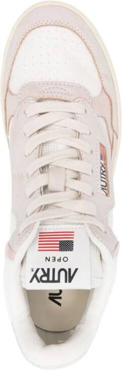 Autry Open Mid leather sneakers White