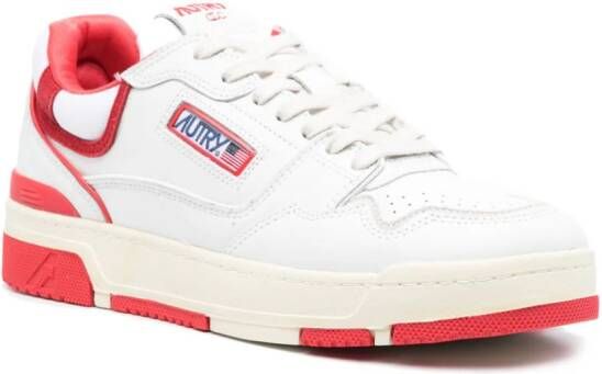 Autry padded-ankle leather sneakers White