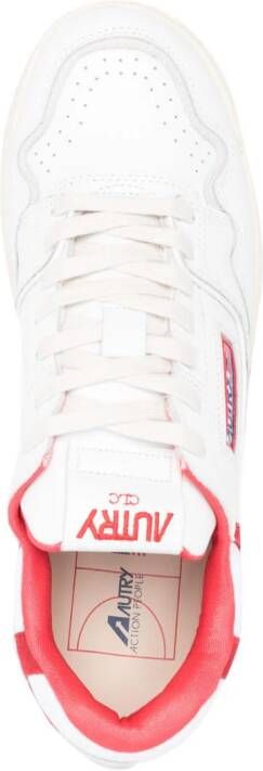 Autry padded-ankle leather sneakers White