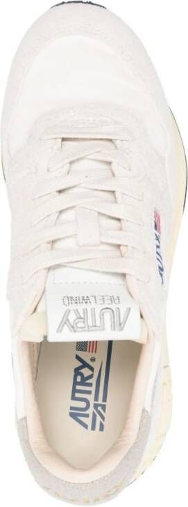 Autry Reelwind panelled suede sneakers White