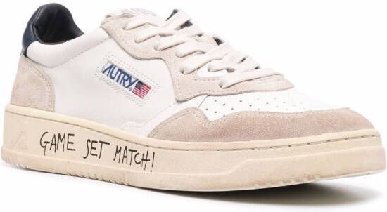 Autry side logo-patch sneakers White