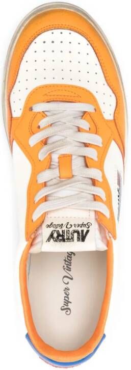 Autry Super Vintage leather sneakers Orange