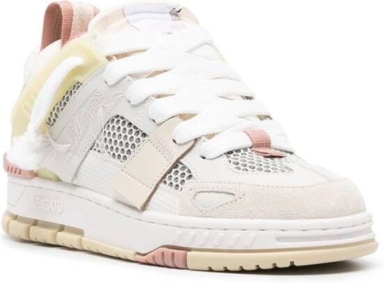 Axel Arigato Area Patchwork panelled leather sneakers Neutrals