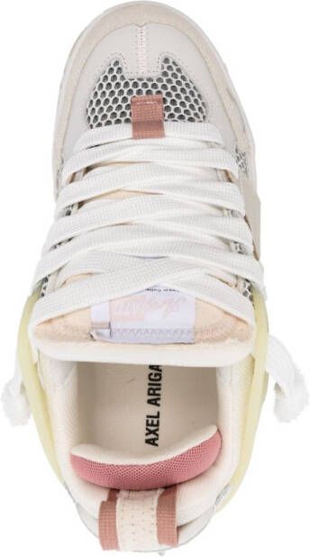 Axel Arigato Area Patchwork panelled leather sneakers Neutrals
