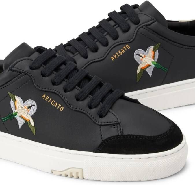 Axel Arigato Clean 180 Heart Bird-embroidered sneakers Black