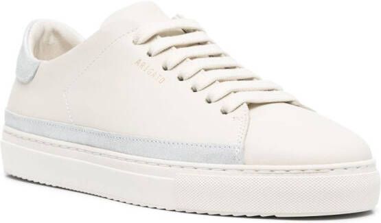 Axel Arigato Clean 90 glitter-embellished leather sneakers Neutrals